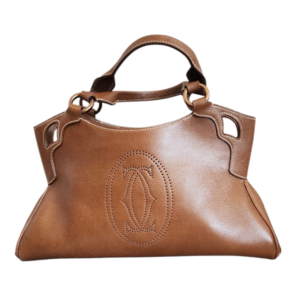 Cartier Brown Leather Handbag